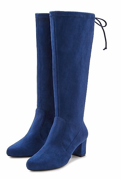 LASCANA Schlupfstiefel, Schlupfboots, Slouchy Boots, Slip-On, Stretch & Blo günstig online kaufen