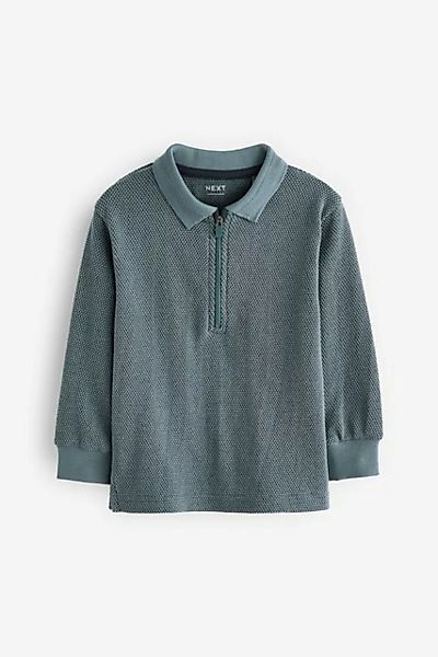 Next Langarm-Poloshirt Langärmeliges Poloshirt mit Reißverschluss (1-tlg) günstig online kaufen