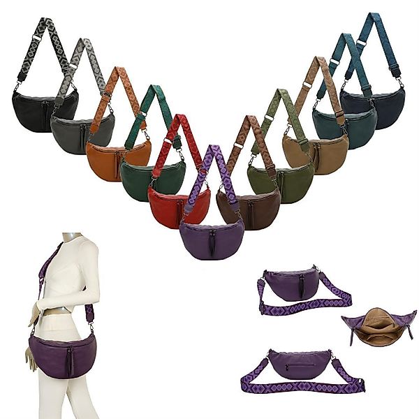 ITALYSHOP24 Schultertasche Damen Brusttasche Umhängetasche CrossBody günstig online kaufen