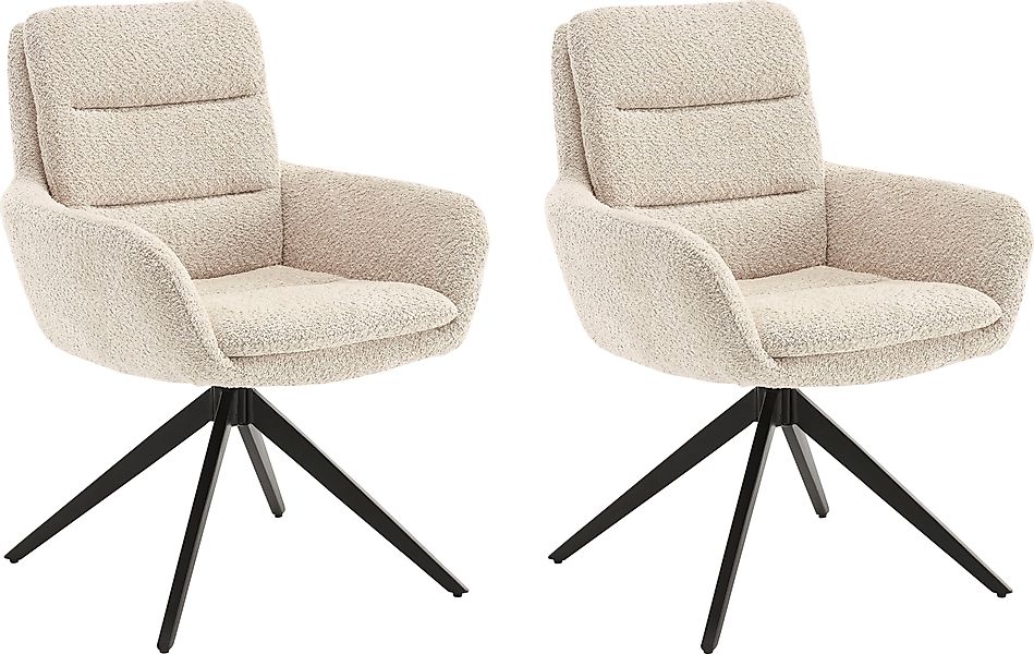Home affaire Esszimmerstuhl »Taragona«, (Set), 2 St., Boucle, mit unterschi günstig online kaufen
