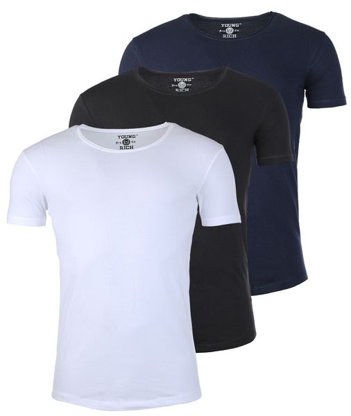 Young & Rich T-Shirt Herren Uni günstig online kaufen