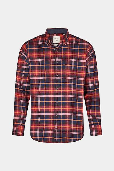 Haupt Langarmhemd Haupt Flanell Modern Fit Langarm Herrenhemd im Karomuster günstig online kaufen