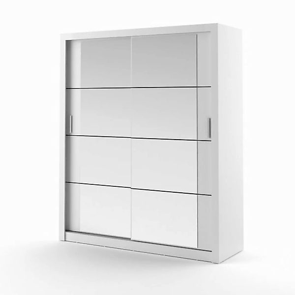 Compleo Kleiderschrank ARTI 03, Mehrweckschrank mit Spiegel Breite 180cm günstig online kaufen