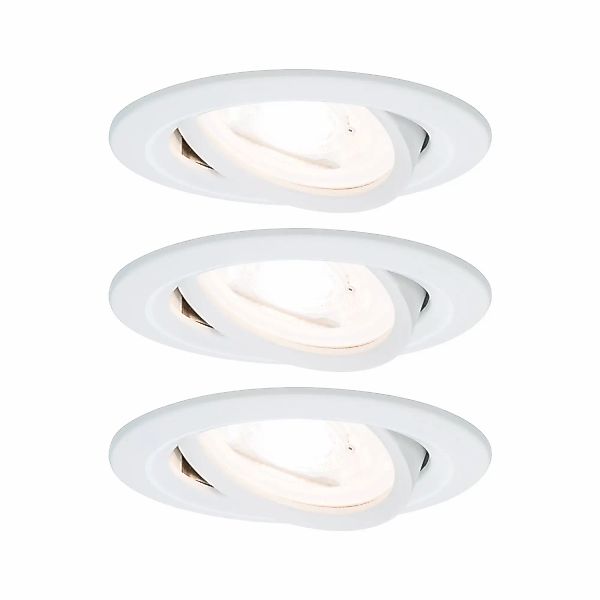 Paulmann "LED Einbauleuchte 3-Step-Dim Nova Basisset schwenkbar rund 84mm 5 günstig online kaufen