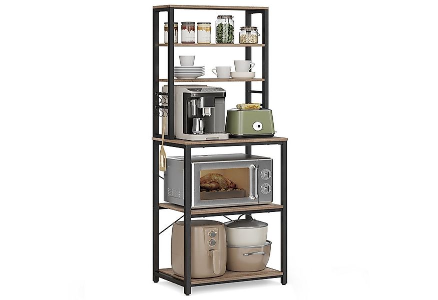 VASAGLE Standregal, Küchenregal mit 6 Haken, 40 x 60 x 167 cm(TxBxH) günstig online kaufen