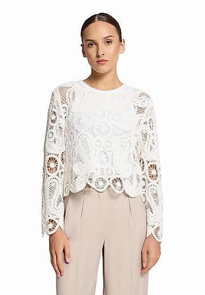 Betty Barclay Strickpullover "Betty Barclay Damen Lochstrick-Pullover mit U günstig online kaufen