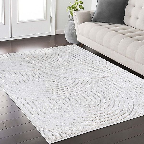 TaraCarpet Designteppich Designerteppich Tokio hoch-tief Struktur Wellen un günstig online kaufen