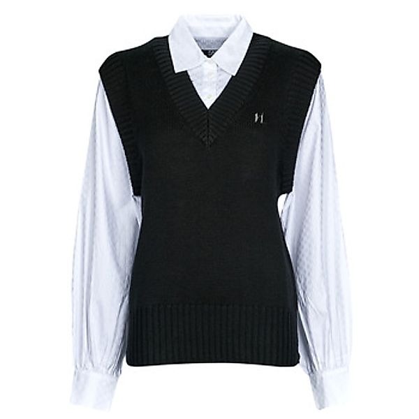 Karl Lagerfeld  Pullover KNIT VEST W/ POPLIN SHIRT günstig online kaufen