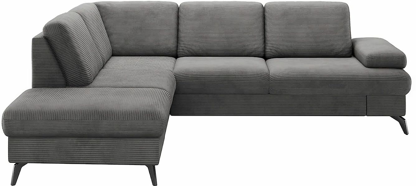 sit&more Ecksofa »Morris Jubi L-Form«, inkl. Armteilfunktion und 1 Zierkiss günstig online kaufen