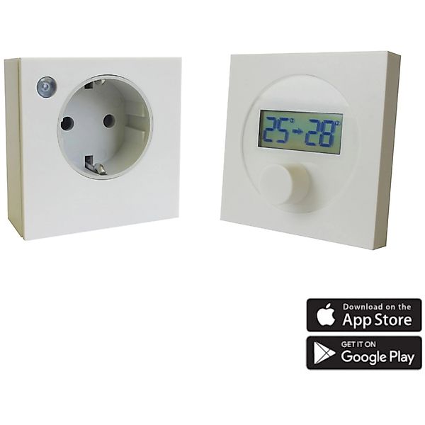 Ximax Funk-Thermostat Steckdosen-Set für Infrarotheizungen Weiß günstig online kaufen