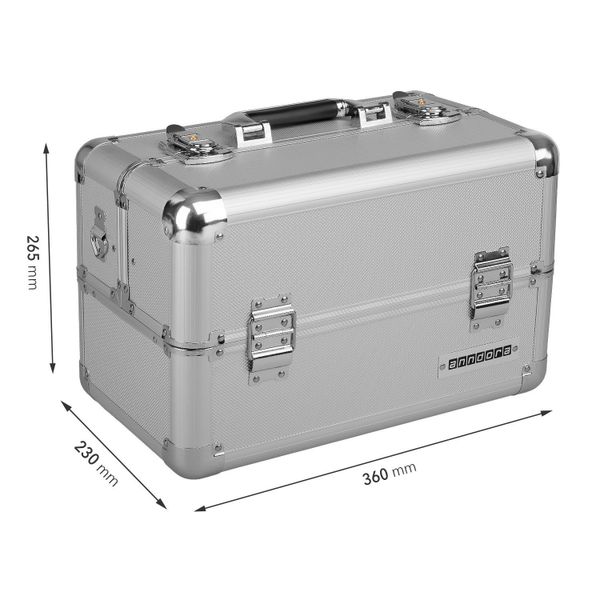 anndora Kosmetikkoffer Multikoffer Sortimentskoffer (silber), variable günstig online kaufen