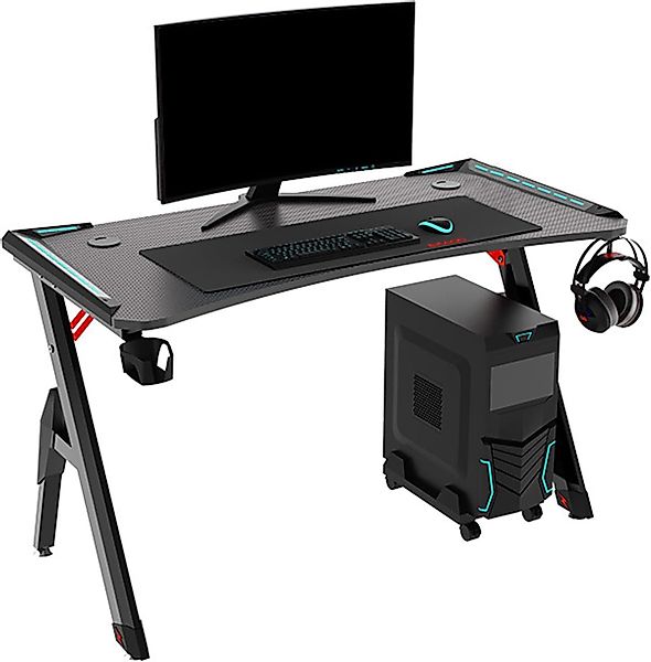 Rhein Beleuchtung Gamingtisch Gaming Schreibtisch 140×60 günstig online kaufen