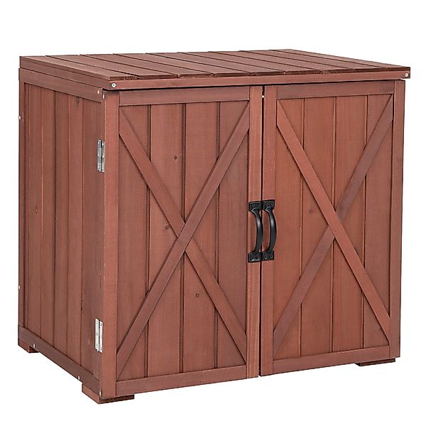 COSTWAY Garten-Geräteschrank, (1 St), mit Doppeltüren günstig online kaufen