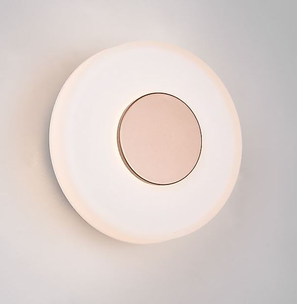 LED Wandleuchte inkl. Switch Dimmer Matt / Coffee / Glas Opal 1 Stück Metal günstig online kaufen