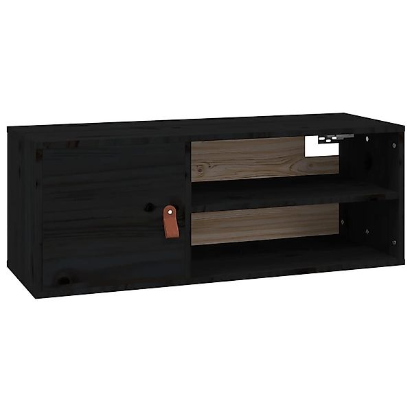 vidaXL Regal Wandschrank Schwarz 80x30x30 cm günstig online kaufen