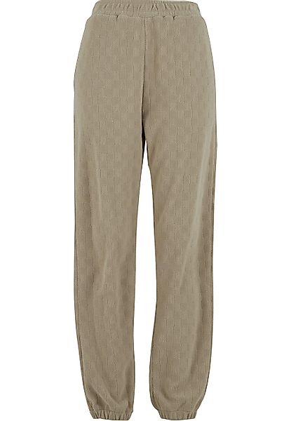URBAN CLASSICS Jogginghose "Urban Classics Ladies Jacquard Velvet Sweatpant günstig online kaufen