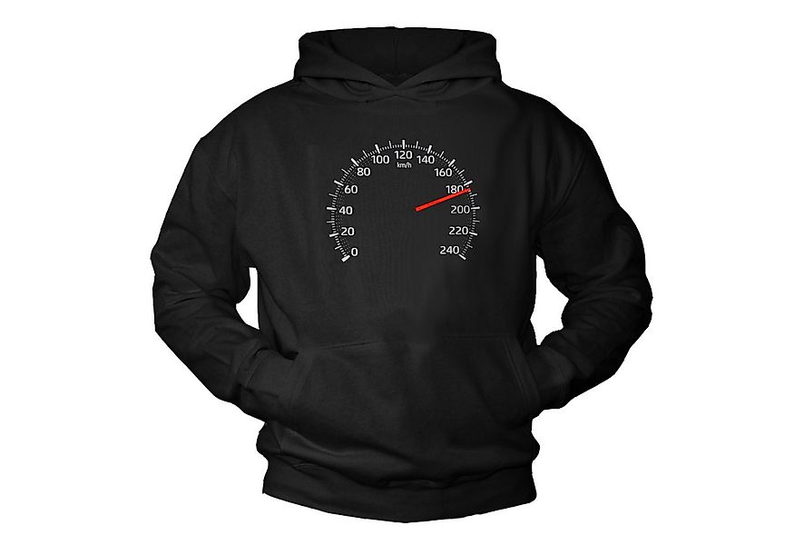 MAKAYA Kapuzenpullover Herren Hoodie mit Racing Tacho für Biker und Tuning günstig online kaufen