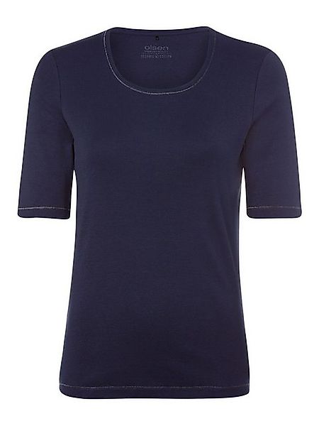 Olsen Rundhalsshirt (1-tlg) mit kleinem Stern aus Dekosteinen günstig online kaufen