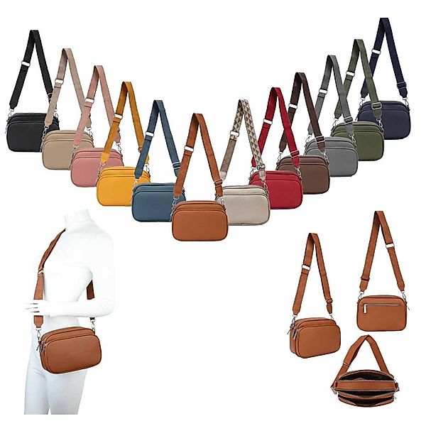 ITALYSHOP24 Schultertasche Damen Tasche Crossbody Umhängetasche günstig online kaufen