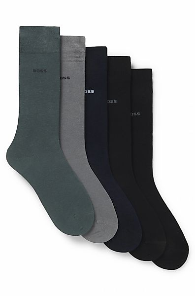 BOSS Socken "5P Uni Color CC", (5 Paar), in klassischer Unifarbe günstig online kaufen