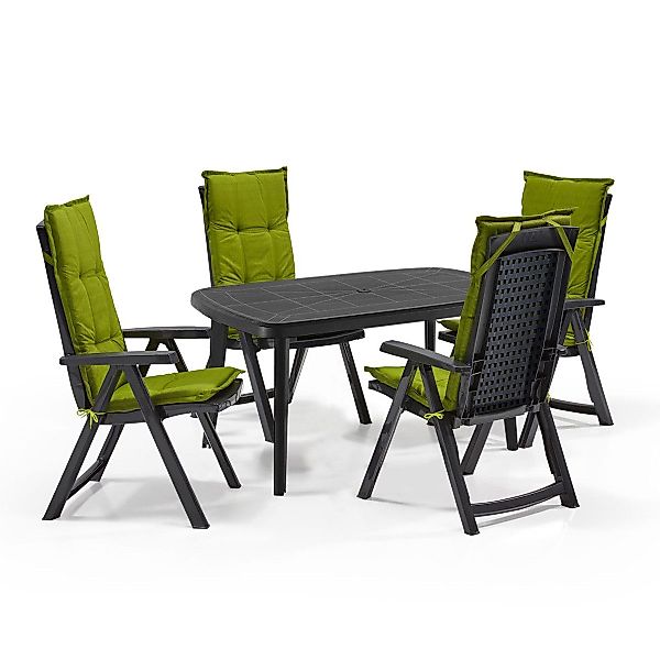 Shaf Garten-Essgruppe Milano Garten Essgruppen-Set Klappstuhl günstig online kaufen