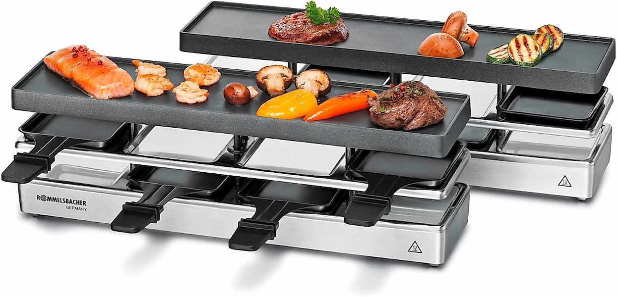 Rommelsbacher Raclette "RC 1600" 8 Stk. Raclettepfännchen 1.590 W günstig online kaufen