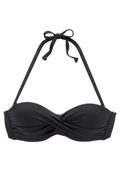 s.Oliver Bügel-Bandeau-Bikini-Top "Rome" in Wickeloptik günstig online kaufen