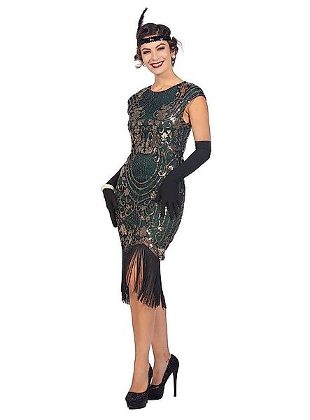 Metamorph Kostüm 20er Jahre Cocktailkleid tannengrün, Fühle Dich wie ein kl günstig online kaufen
