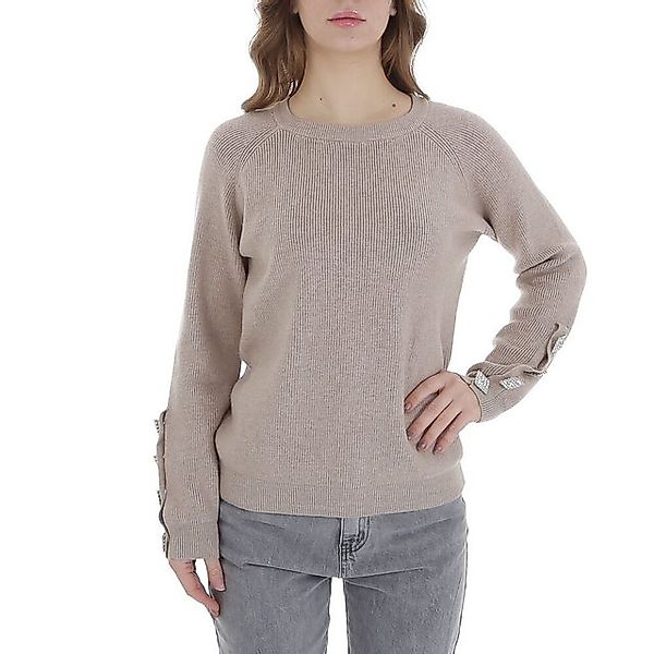 Ital-Design Strickpullover Damen Freizeit (88578877) Strass Stretch Strickp günstig online kaufen