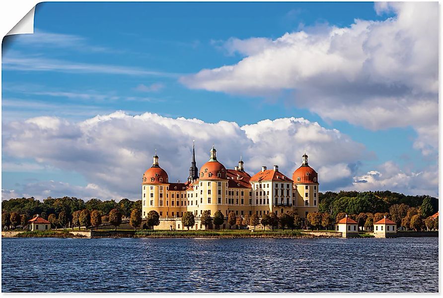 Artland Poster "Blick auf Schloss Moritzburg in Sachsen", Gebäude, (1 St.), günstig online kaufen