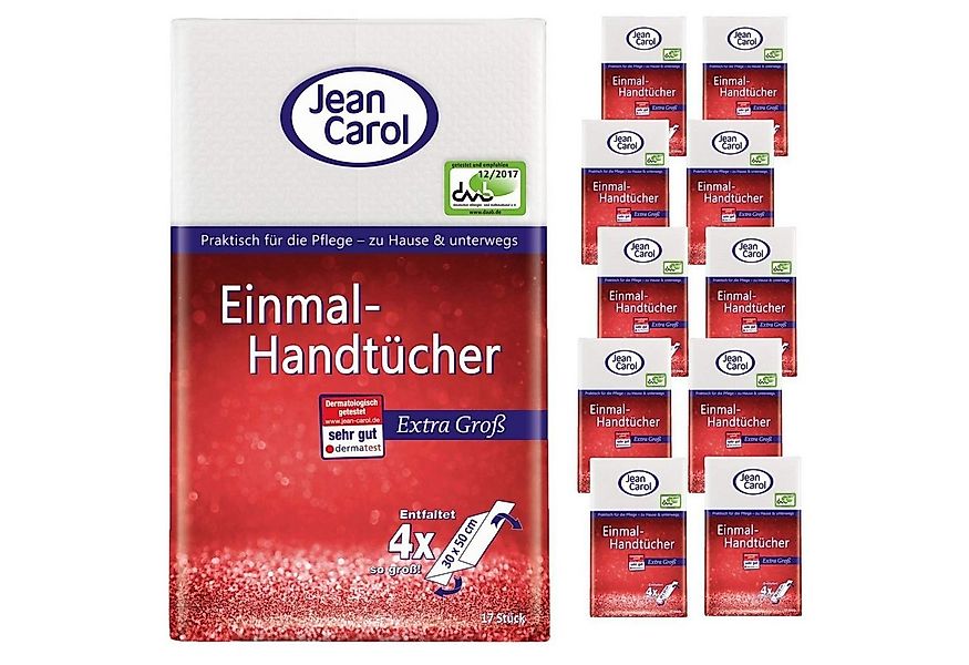 Gut & Günstig Handtücher Jean Carol Einmal-Handtücher 17er Pack 11 Stück Ge günstig online kaufen