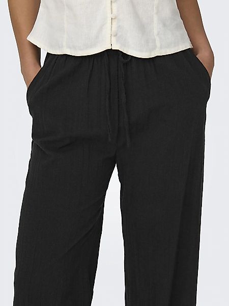 ONLY Stoffhose Leinenhose mit Kordelzug und elastischem Bund ONLTIZANA COTT günstig online kaufen