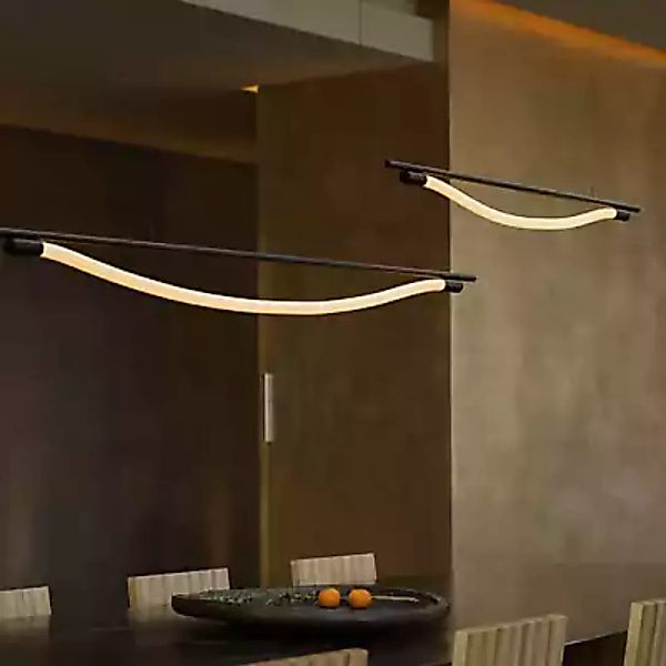 Graypants Levity Bow Pendelleuchte LED, schwarz - 160 cm günstig online kaufen