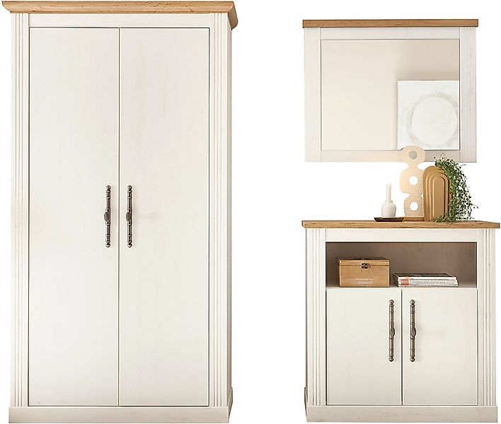 Home affaire Garderoben-Set »WESTMINSTER TOPSELLER!«, (3 St., Kommode, Spie günstig online kaufen
