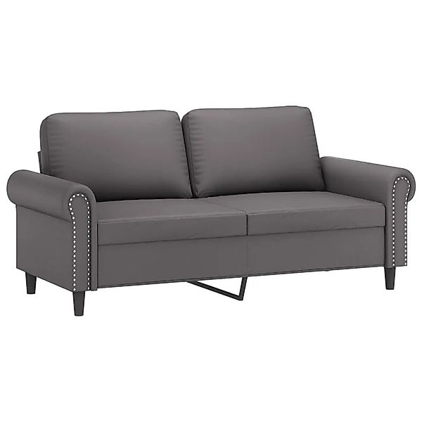 vidaXL 2-Sitzer-Sofa Grau 140 cm Kunstleder 359506 günstig online kaufen