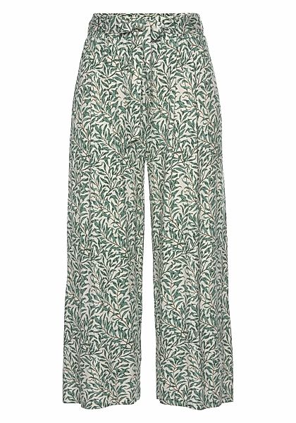 Beachtime Culotte, (mit Bindegürtel), mit Blätterdruck und Bindeband, lufti günstig online kaufen