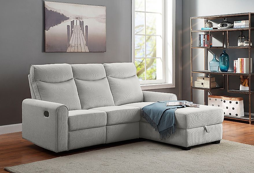 ATLANTIC home collection Ecksofa Gero L-Form, günstig online kaufen