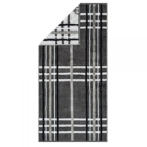 Cawö Handtücher Noblesse Check 1089 - Farbe: anthrazit - 77 - Handtuch 50x1 günstig online kaufen