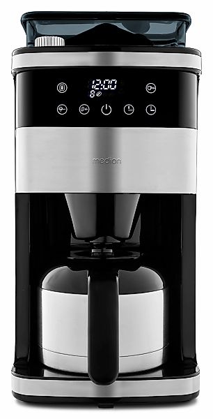Medion Kaffeemaschine mit Mahlwerk "MD 19911, 8 Mahlstufen, 1 L Wassertank, günstig online kaufen