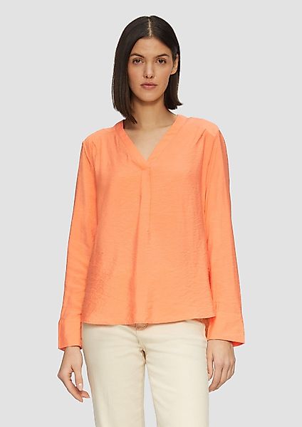 s.Oliver Langarmbluse Bluse Strukturierte Bluse mit günstig online kaufen
