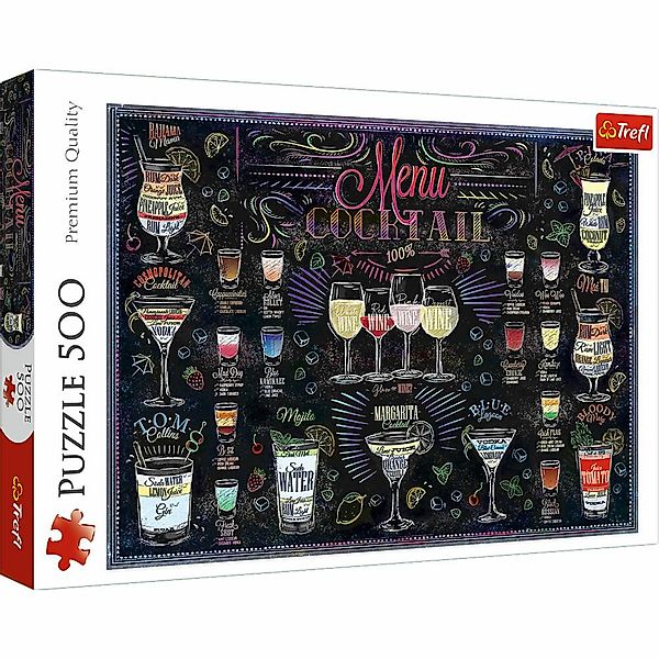 Trefl Puzzle Cocktail Menu, 500 Puzzleteile günstig online kaufen