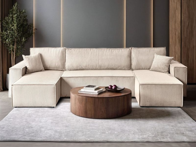 Lookway Wohnlandschaft CARLOS U CORD Gepolstertes günstig online kaufen