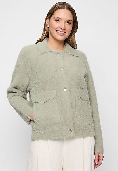 COVERED Strickjacke Paris L00123CO Liegekragen, Metallknöpfe, Eingriffstasc günstig online kaufen