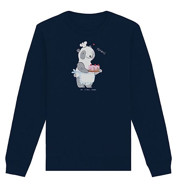 Mr. & Mrs. Panda Longpullover Größe M Bär Kochen - French Navy - Geschenk, günstig online kaufen