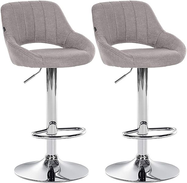 CLP Barhocker Milet Stoff (2er Set, günstig online kaufen