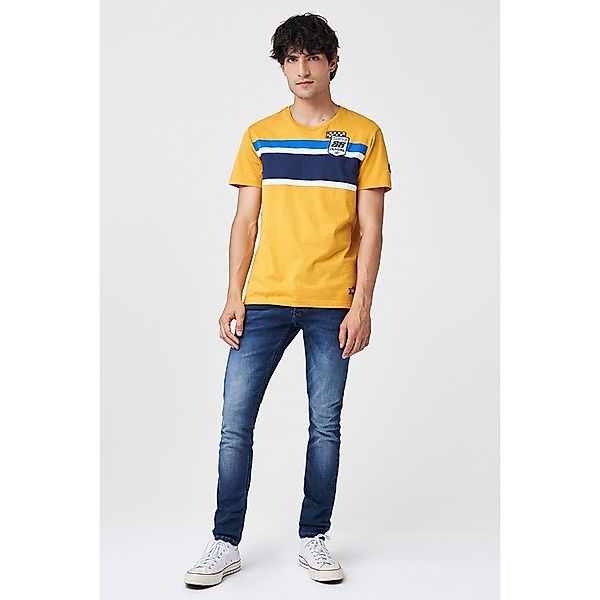 Salsa Jeans 125794-404 / Miguel Oliveira Colour Block Kurzarm T-shirt XL Ye günstig online kaufen