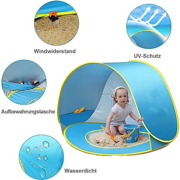 BTTO Strandmuschel Baby Strandmuschel Strandzelt Pop-up günstig online kaufen
