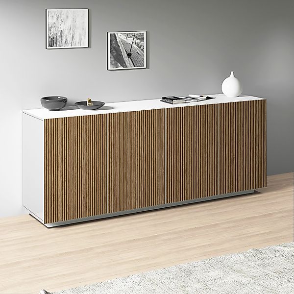 INOSIGN Sideboard "Vega Sideboard,Kommode,200 cm" mit 4 Türen,Fronten mit R günstig online kaufen