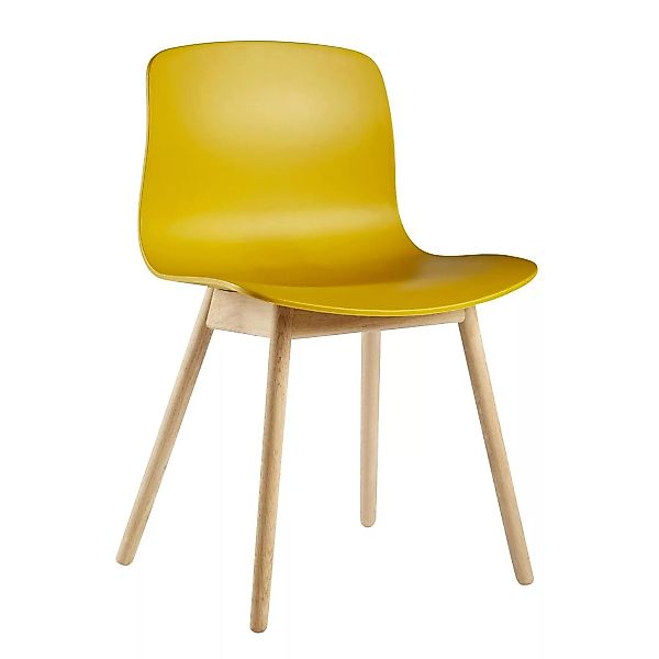 HAY - About a Chair AAC 12 Stuhl Eiche geseift - senfgelb/Sitzschale Polypr günstig online kaufen