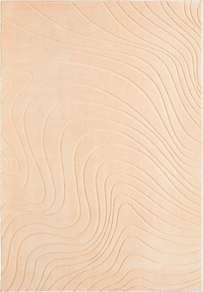 Andiamo Teppich "Dale" rechteckig 10 mm Höhe Uni Farben, Hoch-Tief-Struktur günstig online kaufen